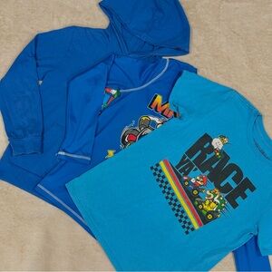 3-Pack Super Mario Tops, Boys Size 10-12
